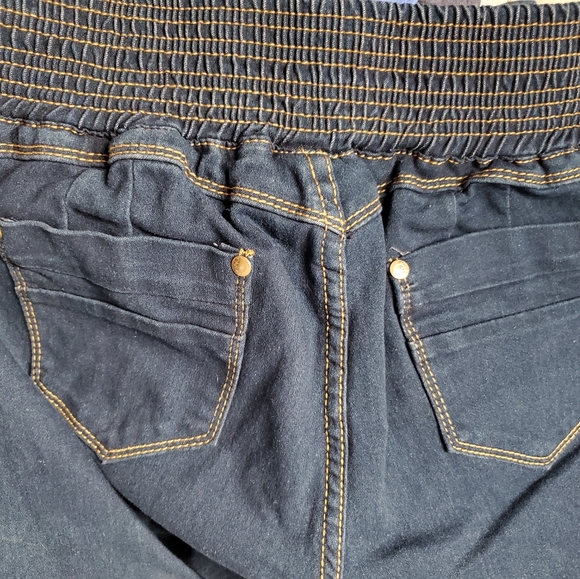 PARA  High-rise Skinny Jeans Elastic/paperback waist Size 15 - Picture 14 of 14